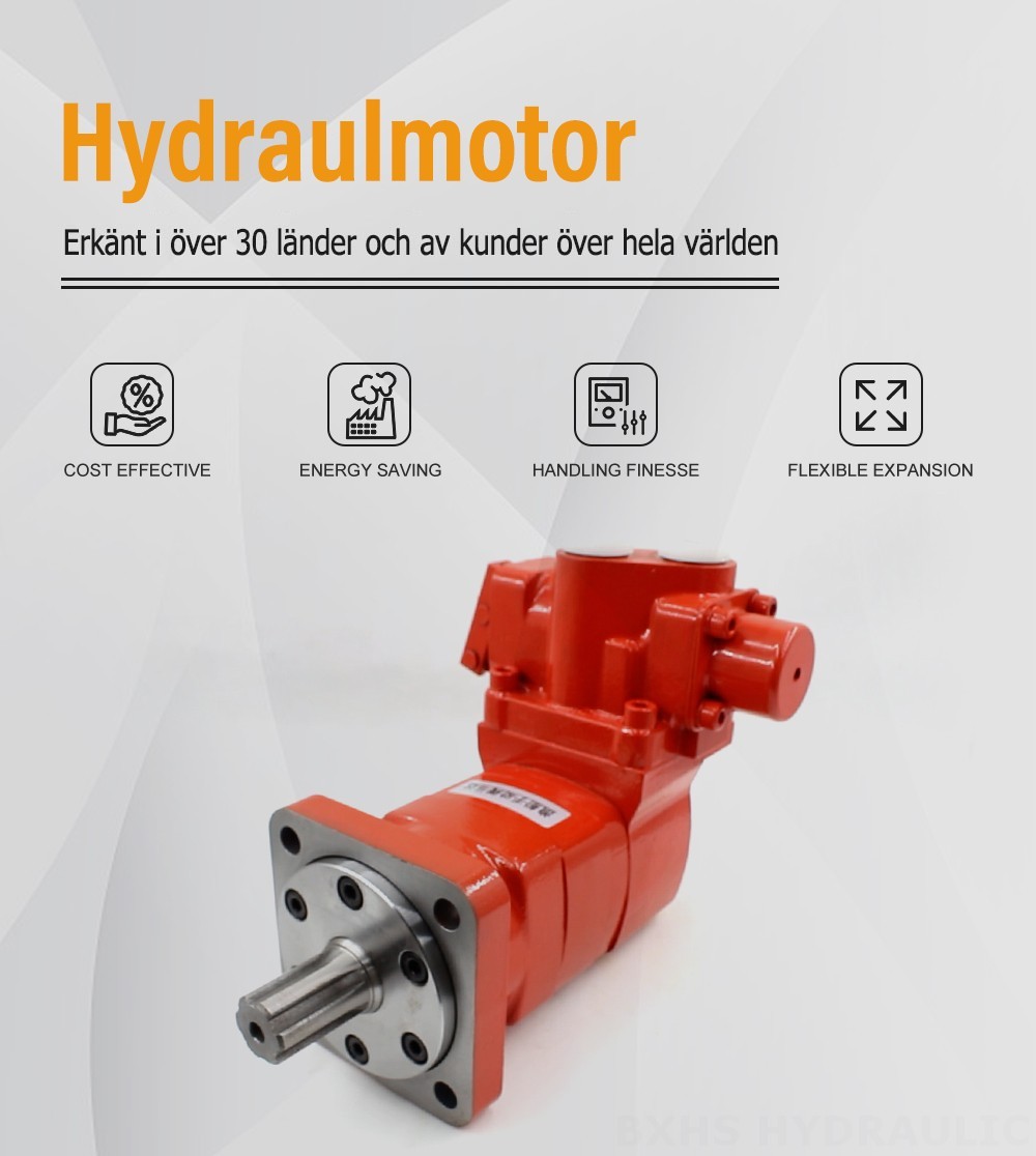 BM5_Manuell riktningsventilmotor 160 cc/varv 75 L/min hydraulmotor